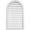 Ekena Millwork Round Top Surface Mount PVC Gable Vent: Functional, w/ 2"W x 1-1/2"P Brickmould Frame, 22"W x 36"H GVPRT22X3602SF - alternate 1